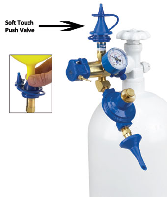 REGULATOR REPLACEMENT LATEX SOFT TOUCH PUSH VALVE