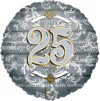 18C HAPPY ANNIVERSARY 25TH ANNIVERSARY (D) sale