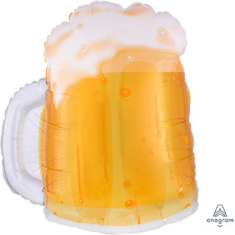 LRG SHP BEER MUG 23 (SEE THRU)(PKG)