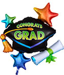 LRG SHP CONGRATS GRAD CAP CLUSTER 31 (D)