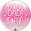 BUBBLE 22C BABY GIRL PINK & CONFETTI DOTS (PKG)