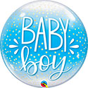 BUBBLE 22C BABY BOY BLUE & CONFETTI DOTS (PKG)