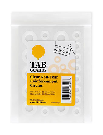 TAB GUARDS (BAG 156) 96 SMALL CIRCLES 60 LARGE CIRCLES