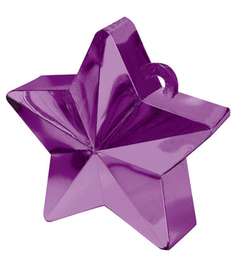 WEIGHT STAR BALLOON PURPLE 170 GRAMS (PK12)