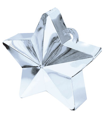 WEIGHT STAR BALLOON SILVER 170 GRAMS (PK12)