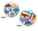 BUBBLE 22C COLORFUL DINOSAURS (PKG)