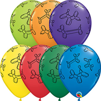 11C BALLOON DOGS CARNIVAL ASST (BAG 50)(D) sale