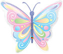 LRG SHP BEAUTIFUL BUTTERFLY PASTEL 40