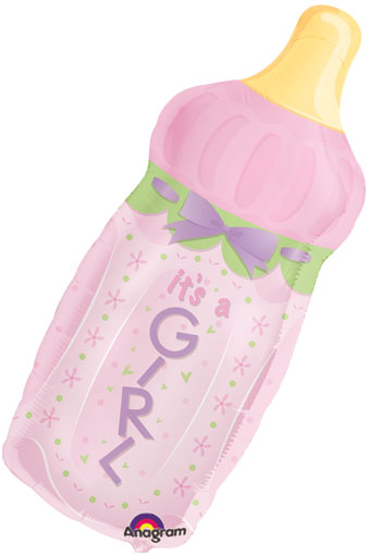 LRG SHP ITS A GIRL BABY BOTTLE 31 (PKG)(D) sale