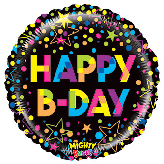 21C MIGHTY BRIGHT HB COLORFUL HAPPY B-DAY (PKG)