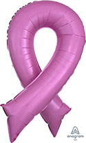 LRG SHP PINK RIBBON BREAST CANCER 36 (PKG)