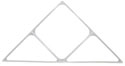 GRIDZ PLASTIC DECORATOR TRIANGLES (TDB) (PACK 6)