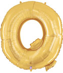 MIN SHP LETTER Q GOLD MEGALOON JR. (7) AIR FILL ONLY