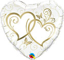 18H ENTWINED HEARTS GOLD