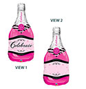 LRG SHP BOTTLE CELEBRATE PINK CHAMPAGNE 39 (PKG)