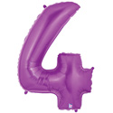 LRG SHP NUMBER 4 PURPLE MEGALOON 34 (PKG)