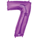 LRG SHP NUMBER 7 PURPLE MEGALOON 34 (PKG)