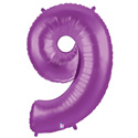 LRG SHP NUMBER 9 PURPLE MEGALOON 34 (PKG)