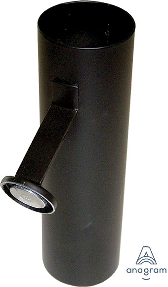 DISPLAY SINGLE BLACK METAL CYLINDER W/ MAGNET