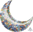 LRG SHP ANAGRAM CRESCENT HOLO FIREWORKS 35 (SOLD 3)(D)sale