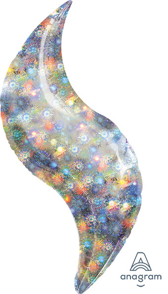 LRG SHP ANAGRAM CURVE HOLO FIREWORKS 42 (SOLD 3'S)(D) sale