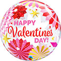 BUBBLE 22C HAPPY VALENTINE'S DAY PAPER FANS (PKG)