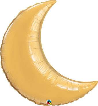 LRG SHP CRESCENT MOON GOLD 35 (PKG)