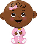 LRG SHP BABY GIRL W/DARK SKIN TONE 38 (PKG)(D)