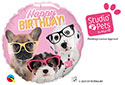 18C HB PUPPIES WITH EYEGLASSES (PKG)