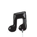 MIN SHP MUSIC NOTE BLACK AIR FILL ONLY