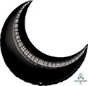 LRG SHP ANAGRAM CRESCENT MOON BLACK 26 (SOLD IN 3'S)