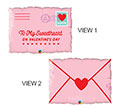 LRG SHP TO MY SWEETHEART ON VDAY LETTER 30 (PKG)