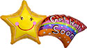 LRG SHP GET WELL SOON SHOOTING STAR 27 (PKG)