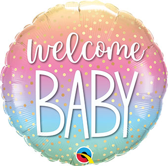 18C WELCOME BABY CONFETTI DOTS