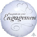 18C TWO HEARTS CONGRATS ON YOUR ENGAGEMENT (PKG)