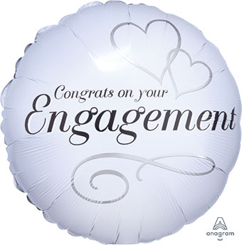 18C TWO HEARTS CONGRATS ON YOUR ENGAGEMENT (PKG)