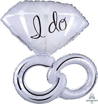 LRG SHP I DO WEDDING RINGS 30 (PKG)