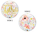 BUBBLE 22C HAPPY MOTHER'S DAY WATERCOLOR FLORAL (PKG)