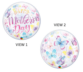 BUBBLE 22C HAPPY MOTHER'S DAY BUTTERFLIES (PKG)