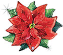 LRG SHP WATERCOLOR POINSETTIA 28 (PKG)