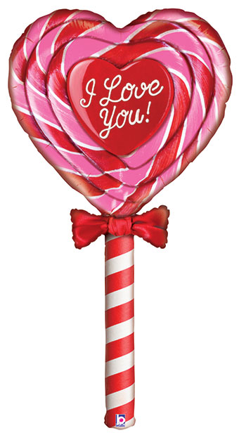 LRG SHP MIGHTY SPECIAL DELIVERY ILY LOLLIPOP 60 (PKG)