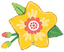 LRG SHP YELLOW FLOWER 34 (PKG)