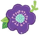 LRG SHP PURPLE FLOWER 39 (PKG)