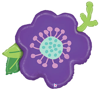 LRG SHP PURPLE FLOWER 39 (PKG)