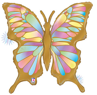 LRG SHP OPAL BUTTERFLY 40 (HOLO)(PKG)