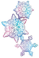 LRG SHP SNOWFLAKE TRIO 42 (PKG)