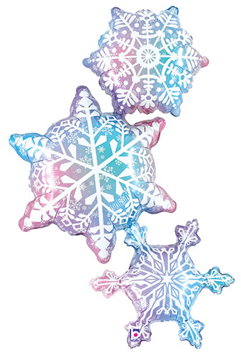 LRG SHP SNOWFLAKE TRIO 42 (PKG)