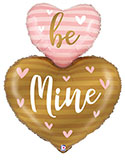 LRG SHP BE MINE HEART DUO 42 (PKG)