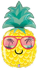 LRG SHP SUMMER PINEAPPLE SUNGLASSES SMILE 37 (PKG)