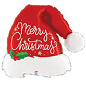 LRG SHP MERRY CHRISTMAS SANTA HAT 27 (PKG)